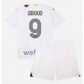 AC Milan Olivier Giroud #9 Replica Away Stadium Kit for Kids 2023-24 Short Sleeve (+ pants)